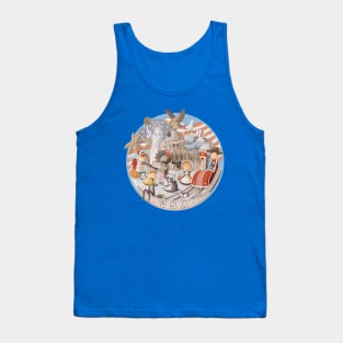 Plate with items USA Tank Top